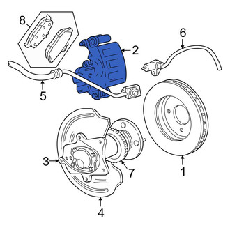Ford OE - Front Left Disc Brake Caliper