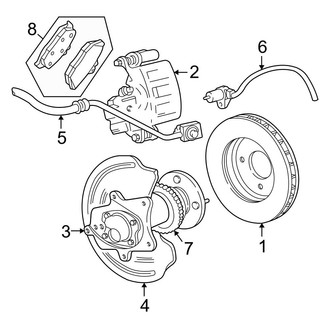 Ford OE - Rear Suspension - Brake Components