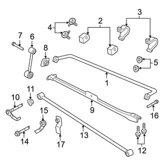 Ford OE - Rear Suspension - Stabilizer Bar & Components