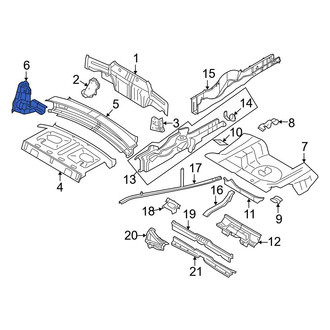 Ford OE - Rear Left Bumper Face Bar Reinforcement Beam