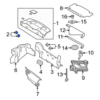 Ford OE - Package Tray Trim Clip