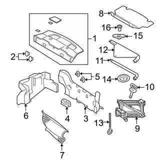 Ford OE - Rear Body & Floor - Interior Trim (Base / GT Coupe)