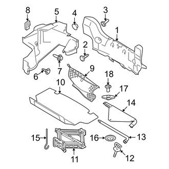 Ford OE - Rear Body & Floor - Interior Trim (Base / GT / Shelby GT / Shelby GT500 Convertible)