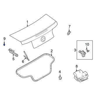 Ford OE - Rear Deck Lid Stop Buffer