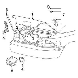 Ford OE - Trunk Lid - Lid & Components