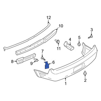 Ford OE - Rear Left Bumper Cover Reinforcement Bracket