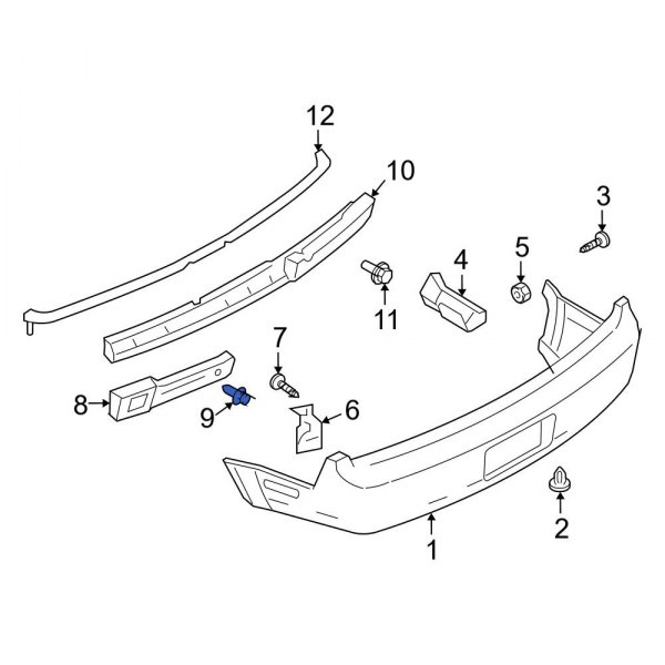 Bumper Impact Absorber Clip