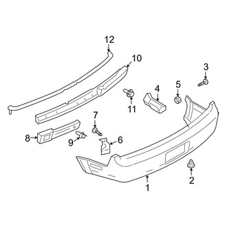 Ford OE - Rear Bumper - Bumper & Components