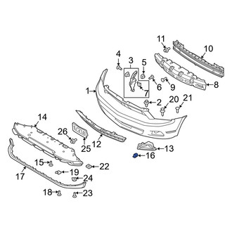 Ford OE - Radiator Support Splash Shield Clip