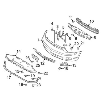 Ford OE - Front Bumper & Grille - Bumper & Components (Base)