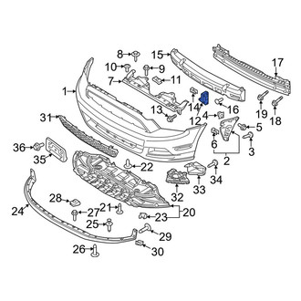Ford OE - Right Bumper Cover Reinforcement