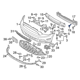 Ford OE - Inner Bumper Impact Bar Bolt