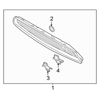 Ford OE - Front Bumper & Grille - Grille & Components (With Appearance Package), (Base)