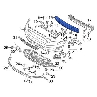 Ford OE - Front Bumper Impact Absorber