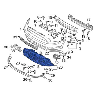 Ford OE - Front Radiator Support Splash Shield