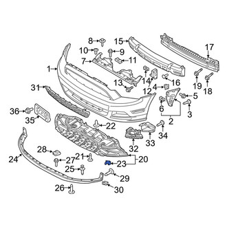 Ford OE - Radiator Support Splash Shield Nut