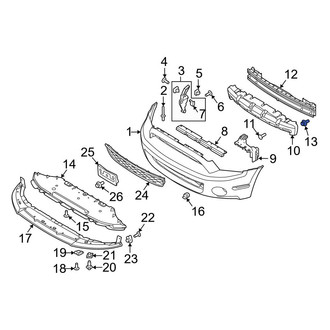 Ford OE - Inner Bumper Impact Bar Bolt