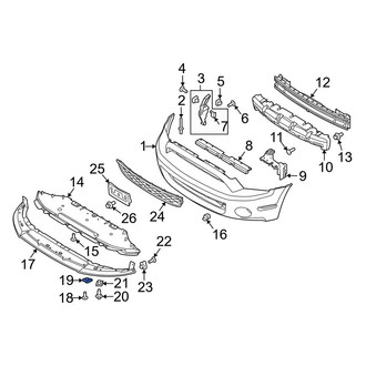 Ford OE - Radiator Support Splash Shield Nut