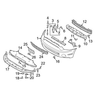 Ford OE - Front Bumper & Grille - Bumper & Components (Shelby GT500)
