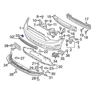 Ford OE - Grille Emblem Nut