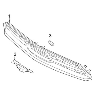 Ford OE - Front Bumper & Grille - Grille & Components (W/O Pony Package, W/O Sport Appearance Package), (Base)