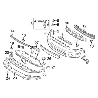 Ford OE - Front Bumper Cover Rivet