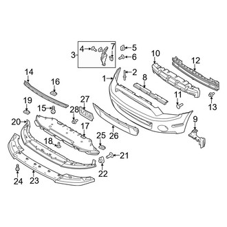 Ford OE - Front Bumper & Grille - Bumper & Components (Shelby GT500)