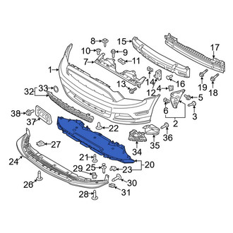 Ford OE - Front Radiator Support Splash Shield