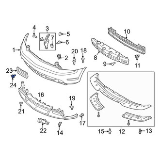 Ford OE - License Plate Bracket Hardware Kit