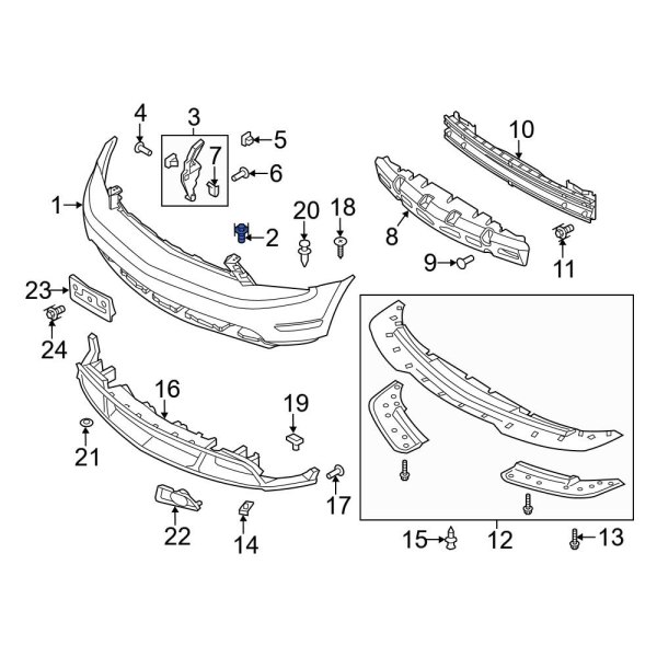 Bumper Cover Bolt