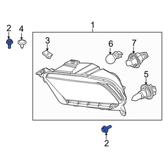 Ford OE - Front Bumper Cover Bolt