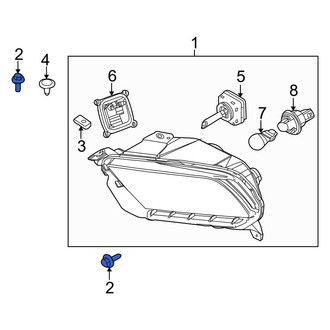 Ford OE - Front Bumper Cover Bolt