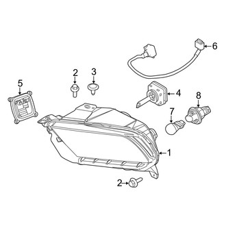 Ford OE - Front Lamps - Headlamp Components (With High Intensity Discharge Headlamps)