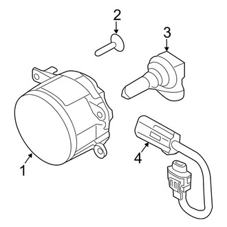 Ford OE - Front Lamps - Fog Lamps (W/O Appearance Package), (Base)