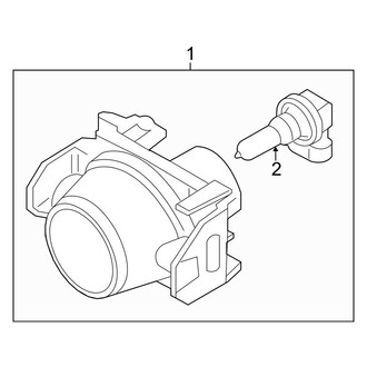 Ford OE - Front Lamps - Fog Lamps (With Appearance Package), (Base)