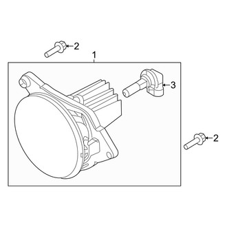 Ford OE - Front Lamps - Fog Lamps (In Grille), (GT)