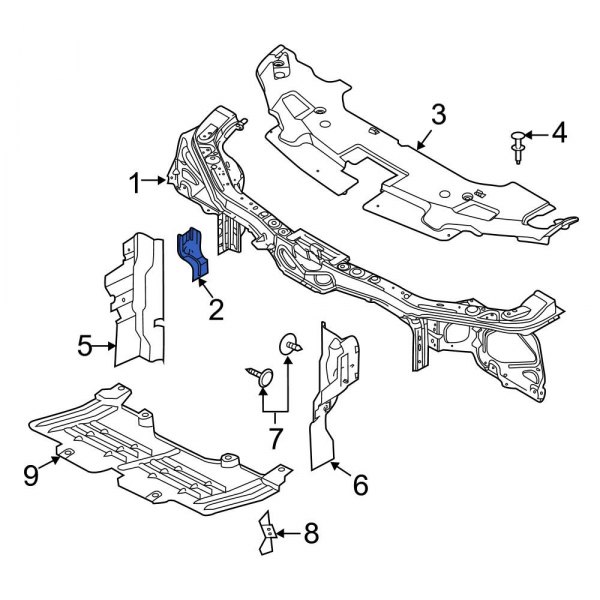 Radiator Support Panel Reinforcement