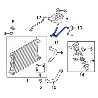 Ford OE - Engine Coolant Overflow Hose