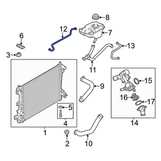 Ford OE - Engine Coolant Overflow Hose