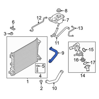 Ford OE - Upper Radiator Coolant Hose