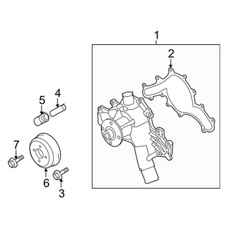 Ford OE - Cooling - Water Pump (4.0L)