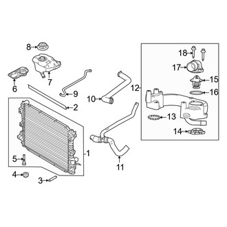 Ford OE - Cooling - Radiator & Components