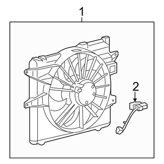 Ford OE - Cooling Fan (W/O High Output), (F Engine VIN Character)