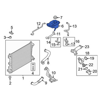 Ford OE - Engine Coolant Reservoir