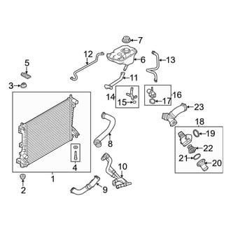 Ford OE - Cooling - Radiator & Components (With High Output)