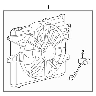 Ford OE - Cooling Fan (With High Output), (U Engine VIN Character)