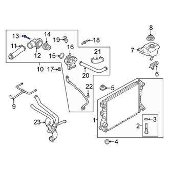Ford OE - Engine Coolant Thermostat Housing Bolt