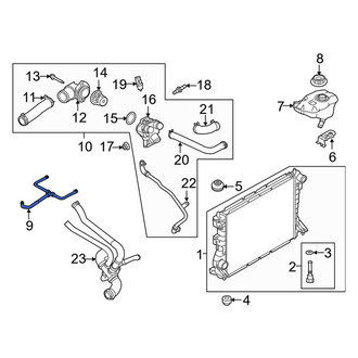 Ford OE - Engine Coolant Overflow Hose