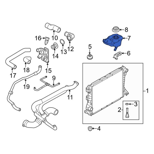 Engine Coolant Reservoir