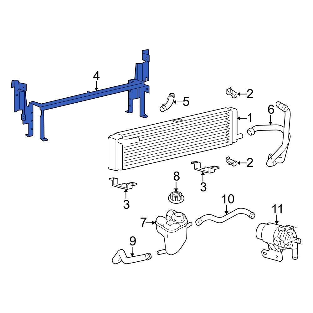 Ford OE BR3Z8A193A Upper Intercooler Bracket